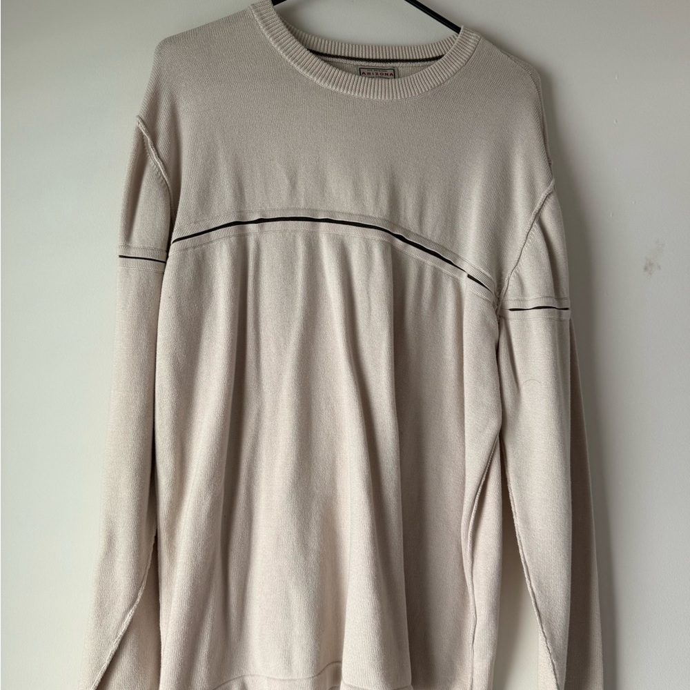 Arizona Jean Company Cream Crewneck Sweater